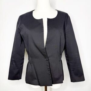 Theory Elegant Black Women's Button Blazer Jacket 80174104 Size 10